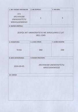 Catalogus Studiosorum Facultatis Theologicae Catholicorum