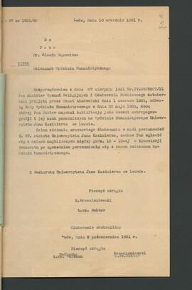 WĄSOWICZ JÓZEF / Вонсович Юзеф / BOHCOBИЧ ЮЗEФ / VONSOVIČ ÛZEF